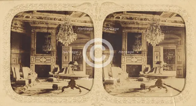 Palais de Fontainebleu (Salon Louis XIII), about 1865. Creator: Unknown.