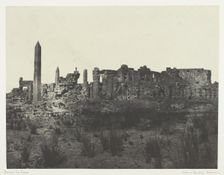 Palais de Karnak, Vue Générale des Ruines, Prise au Nord; Thèbes, 1849/51, printed 1852. Creator: Maxime du Camp