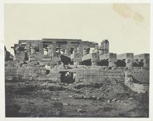 Palais de Karnak, Entrée Méridionale de la Salle Hypostyle; Thèbes, 1849/51, printed 1852. Creator: Maxime du Camp