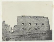 Palais de Karnak, Grands Pylones du Sud-Ouest; Thèbes, 1849/51, printed 1852. Creator: Maxime du Camp