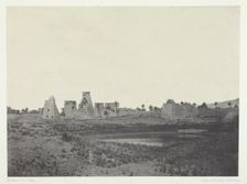 Palais de Karnak, Propylées du Sud; Thèbes, 1849/51, printed 1852. Creator: Maxime du Camp