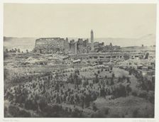Palais de Karkak, Vue générale des Ruines, Prise a l'est; Thèbes, 1849/51, printed 1852. Creator: Maxime du Camp