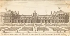 Palais de la Reyne Catherine de Medicis, 1650/1655. Creator: Israel Silvestre
