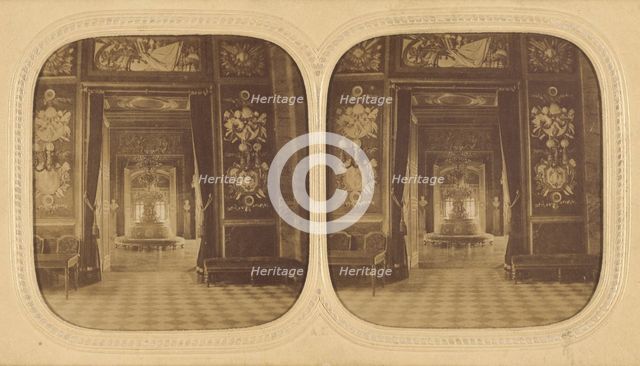 Palais de St. Cloud. Entree des grands appartements., 1860s. Creator: Alexandre Bertrand.