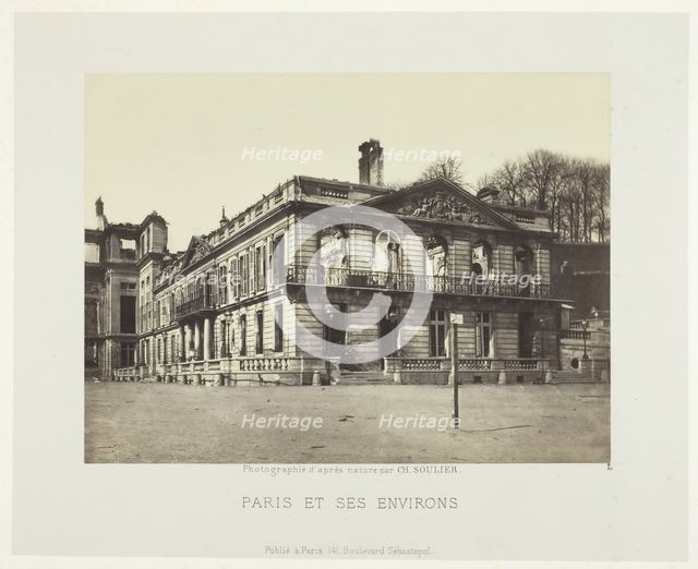 Palais de Saint-Cloud, 1870/71. Creator: Charles Soulier.