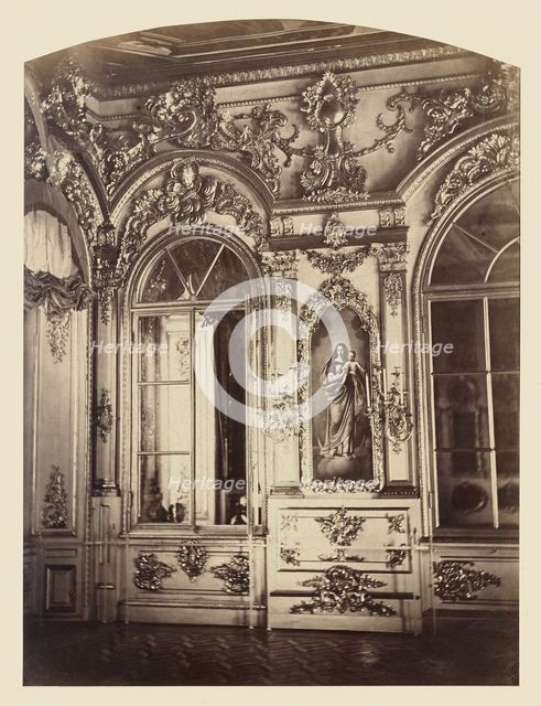 Palais de Tsarskoe-Selo, Tribune Imperiale de la Chapelle, 1859. Creator: Pierre-Ambrose Richebourg.