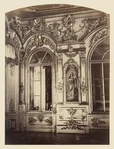 Palais de Tsarskoe-Selo, Tribune Imperiale de la Chapelle, 1859. Creator: Pierre-Ambrose Richebourg
