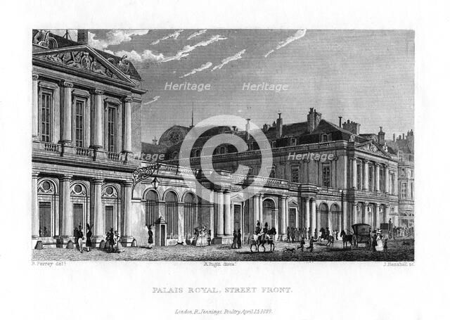 Palais Royal, Paris, France, 1829. Artist: J Hanshall