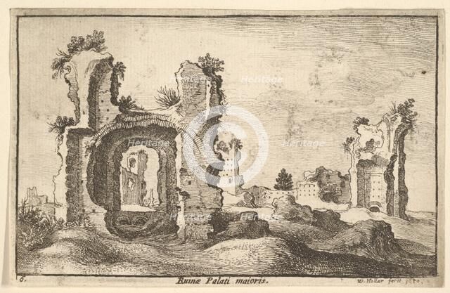 Palati maioris (Palatine Palace, Rome), 1650. Creator: Wenceslaus Hollar.