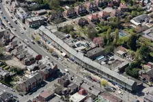 Palatine Road shopping parade, Northenden, Manchester, 2021. Creator: Damian Grady