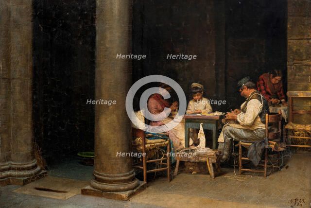 Palazzetto Farnese’s farm, 1883. Creator: Kristian Zahrtmann.