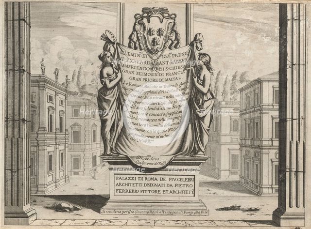 Palazzi di Roma de piu Celebri Architetti, published c. 1655. Creator: Pietro Ferrerio.