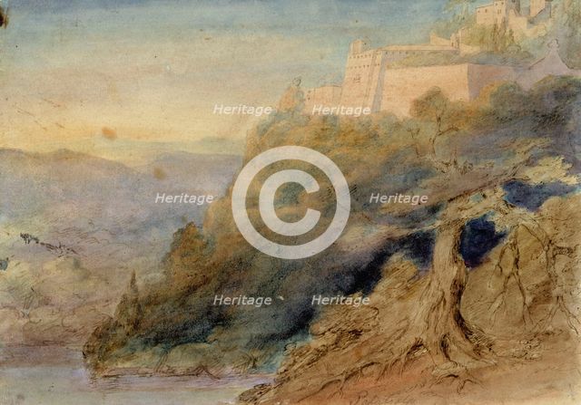 Palazzolo, Italian Landscape, 1830-1873. Creator: Robert Wilhelm Ekman.