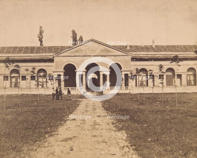 Palazzo Te, Mantua - view from the north-west..., between 1870-1880.  Creator: Unknown.
