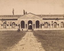 Palazzo Te, Mantua - view from the north-west..., between 1870-1880. Creator: Unknown