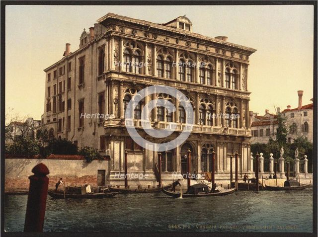 Palazzo Vendramin Calergi in Venice, 1880s.