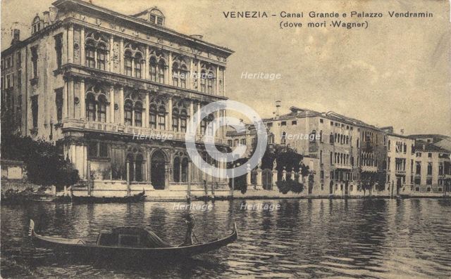 Palazzo Vendramin Calergi in Venice, 1880s.