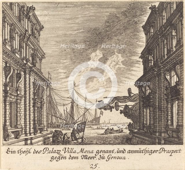 Palazzo Villamena, Genoa, 1681. Creator: Melchior Küsel.