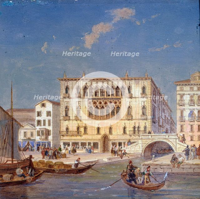 'Palazzo Bernardo', 19th century. Artist: Victor Adam