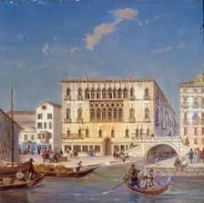 Palazzo Bernardo 19th century. Artist: Victor Adam