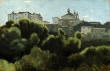 Palazzo Chigi, Ariccia, 1826-1827. Creator: Corot, Jean-Baptiste Camille (1796-1875)