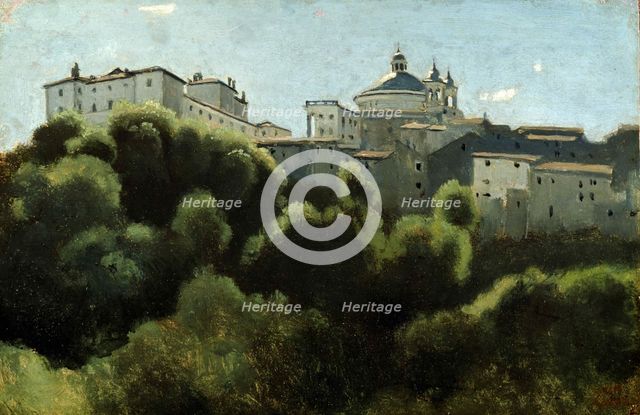 Palazzo Chigi, Ariccia, 1826-1827. Creator: Corot, Jean-Baptiste Camille (1796-1875).