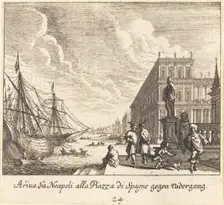 Palazzo di Spagna, Naples, 1681. Creator: Melchior Küsel