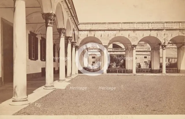 Palazzo Doria - Inner Courtyards, Genoa, 1870-1880. Creator: Unknown.