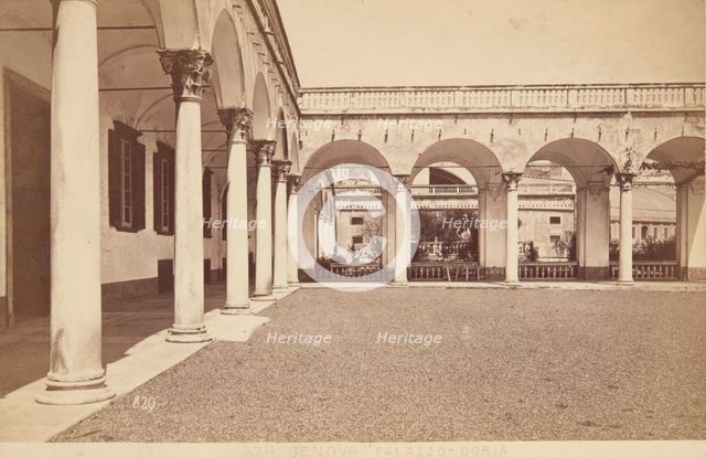 Palazzo Doria - Inner Courtyards, Genoa, 1870-1880. Creator: Unknown.