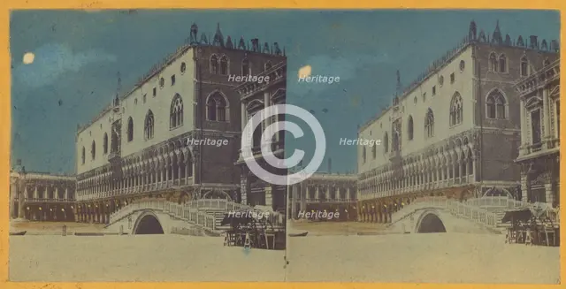 Palazzo Ducale/Ducal Palace, Venice, about 1865. Creator: Unknown.