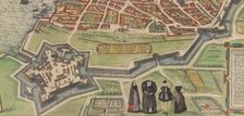 Palazzo Farnese at Caprarola, from Braun and Hogenberg's Civitates Orbis Terrarum, 1572-94. Creators: Frans Hogenberg, Simon Novellanus