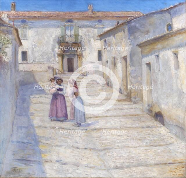 Palazzo Ferrante in Cività d'Antino, 1890. Creator: Henry Lørup.