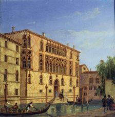 Palazzo Giovanelli 19th century. Artist: Victor Adam