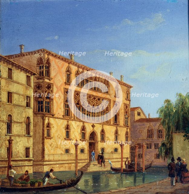 'Palazzo Giovanelli', 19th century. Artist: Victor Adam