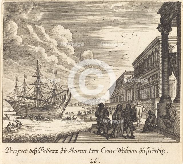 Palazzo of Count Widman, 1681. Creator: Melchior Küsel.