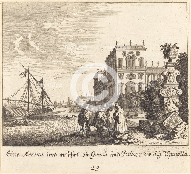 Palazzo Spinolla, Genoa, 1681. Creator: Melchior Küsel.