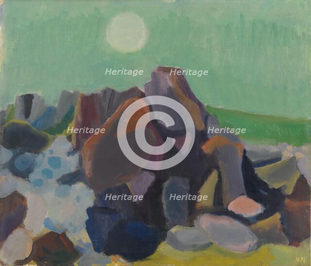 Pale moon, before 1936. Creator: Nils Nilsson.