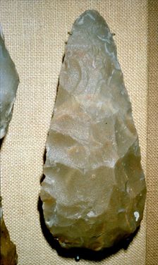Paleolithic Flint Handaxe from Chelles, 500,000 to 100,000 BC
