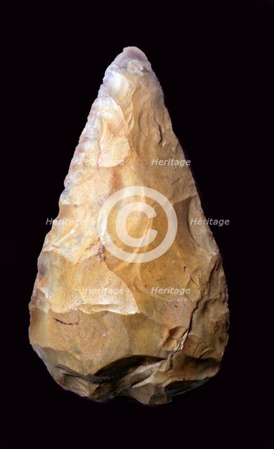 Paleolithic hand-axe. Artist: Unknown