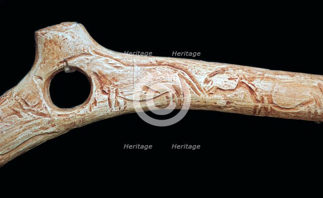 Paleolithic spear-straightener. Artist: Unknown
