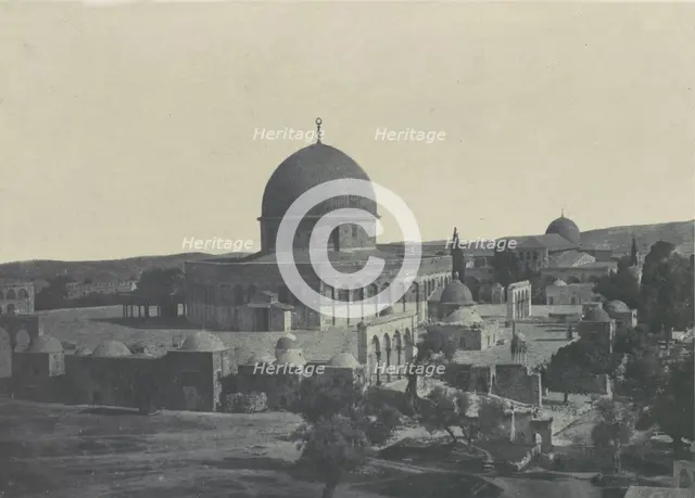 Palestine. Jérusalem. Mosquée d'Omar, 1850. Creator: Maxime du Camp.