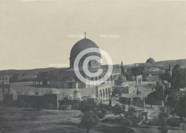 Palestine. Jérusalem. Mosquée d'Omar, 1850. Creator: Maxime du Camp.