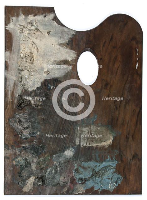 Palette with colours of Ary Sheffer. Creator: Unknown.