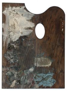 Palette with colours of Ary Sheffer. Creator: Unknown