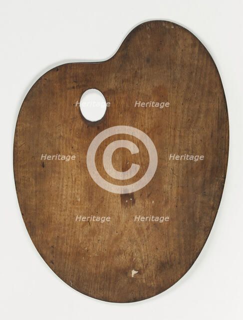 Palette of Ary Scheffer. Creator: Unknown.