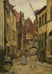 Palingbrugstraat, 1880. Creator: Pieter Verhaert