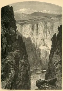 Palisade Cañon 1874. Creator: W.H. Morse