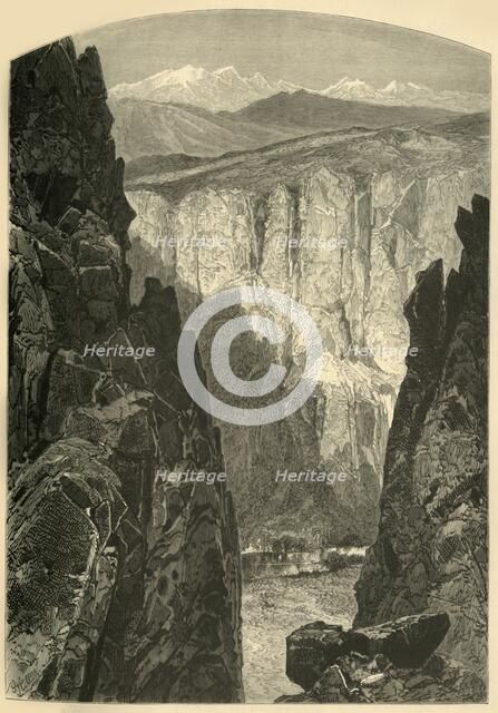 'Palisade Cañon', 1874.  Creator: W.H. Morse.