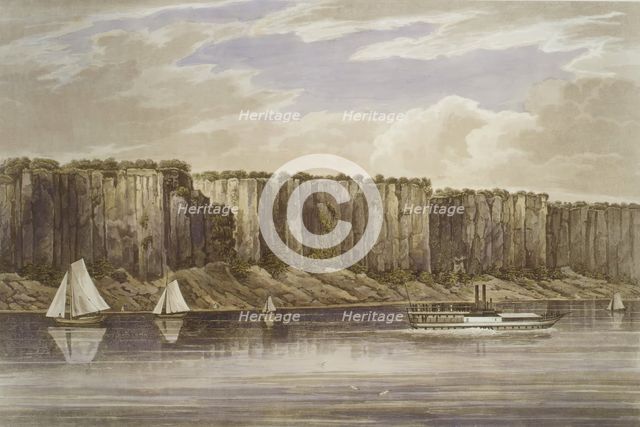 Palisades (No. 19, Hudson River Portfolio), 1823-24. Creator: John Hill.