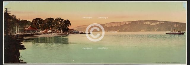 Palisades of the Hudson River, N.Y., c1900. Creator: William H. Jackson.